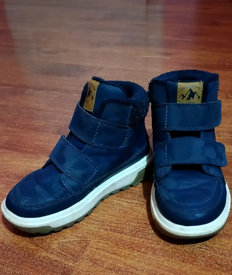 Zapatos infantiles azul marino n28
