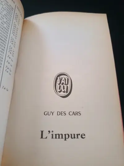 Libro L'Impure de Guy des Cars - miniatura 3