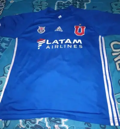 Camiseta azul equipo de fútbol - miniatura 1