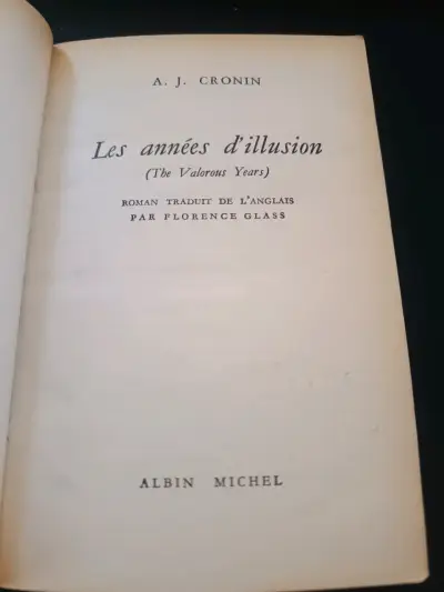 Libro 'Les Années d'Illusion' A.J. Cronin - miniatura 3