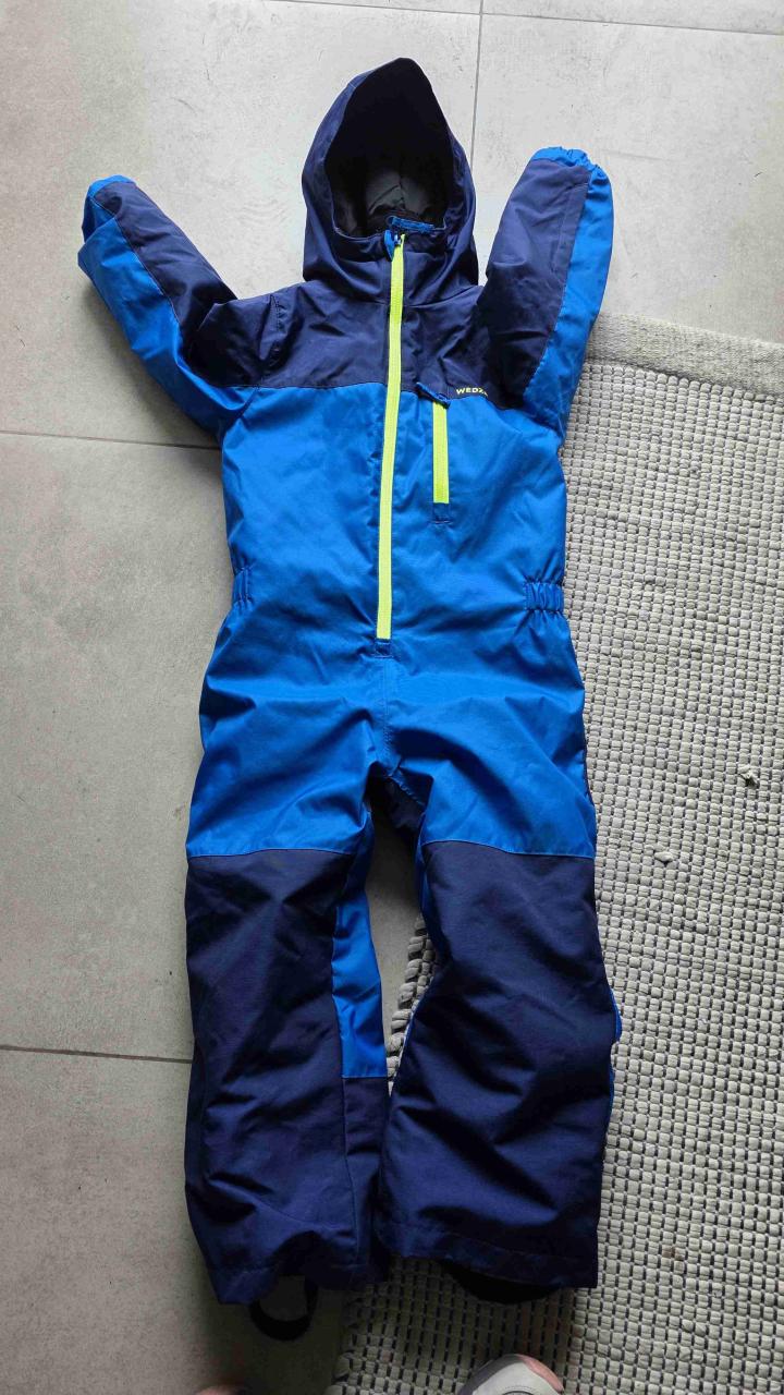 Enterito impermeable infantil fucsia y azul - 2