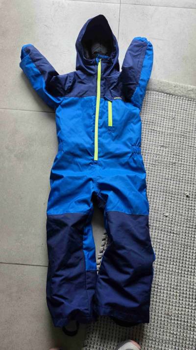 Enterito impermeable infantil fucsia y azul - miniatura 2
