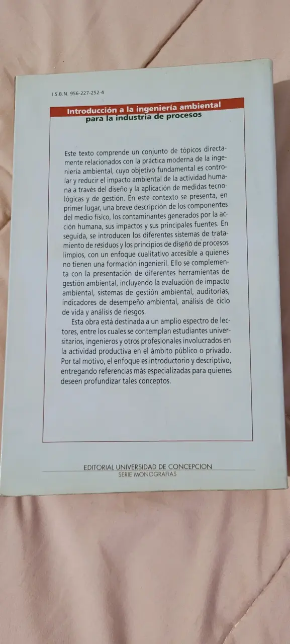 Ingeniería Ambiental para la industria de procesos - 2