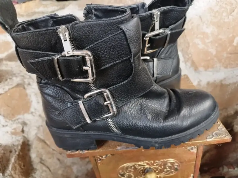 Botas Zara Basic negras - 3