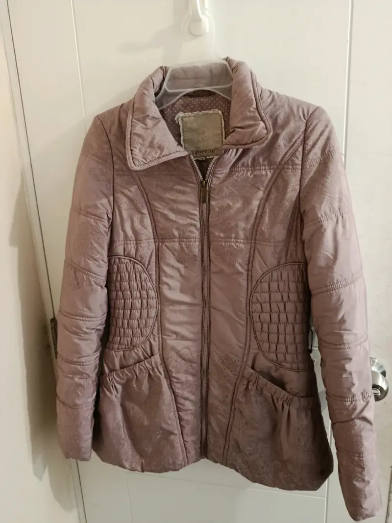 Chaqueta parca rosa