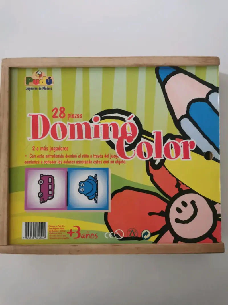 Dominó de colores 28 piezas (madera) - 1