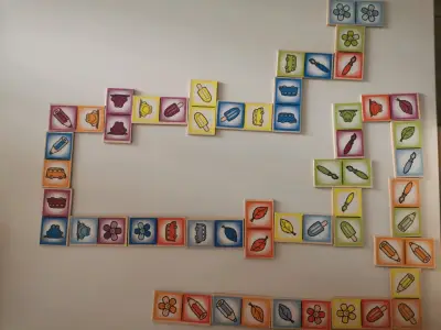 Dominó de colores 28 piezas (madera) - miniatura 5
