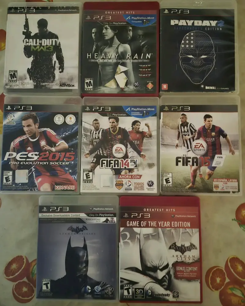 Colección de juegos PS3 variados