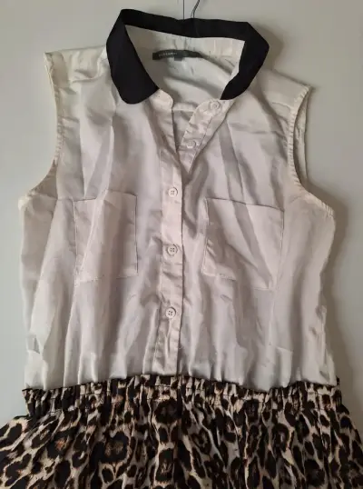 Vestido blusa y falda leopardo - miniatura 2