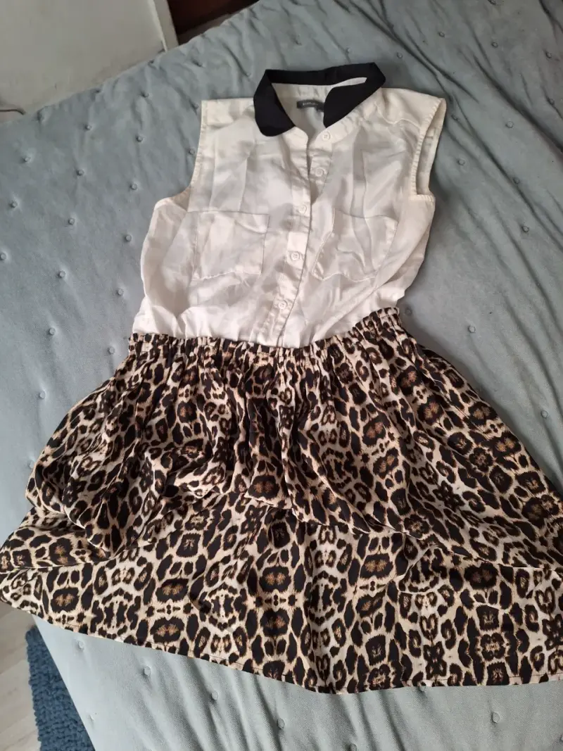 Vestido blusa y falda leopardo - 3