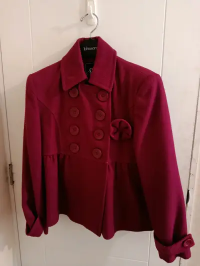 Chaqueta roja Burdeo elegante - miniatura 3
