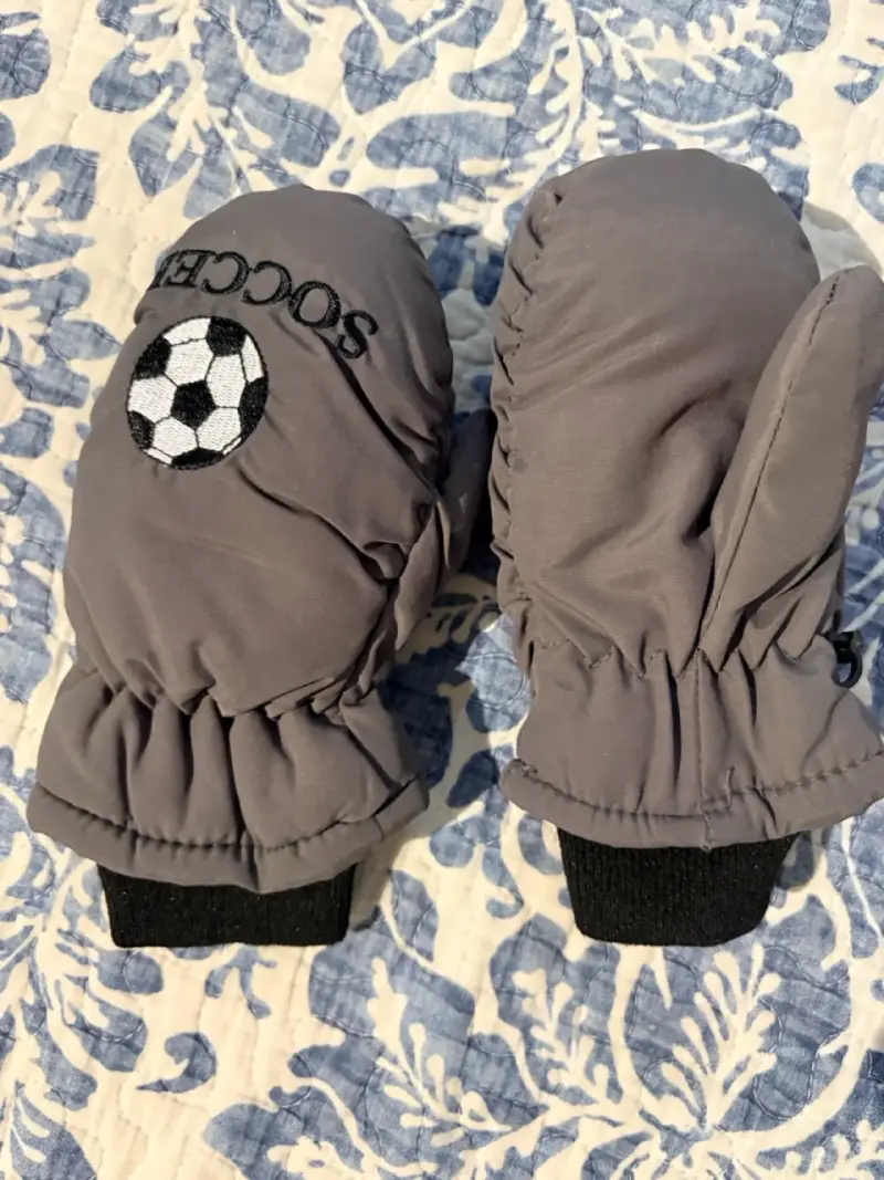 Mitones grises para niños - 2