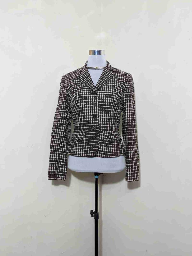 Blazer de cuadros elegante - 1