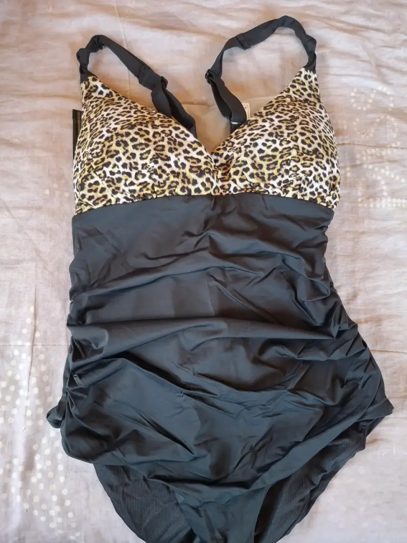 Traje de baño con estampado leopardo - 1