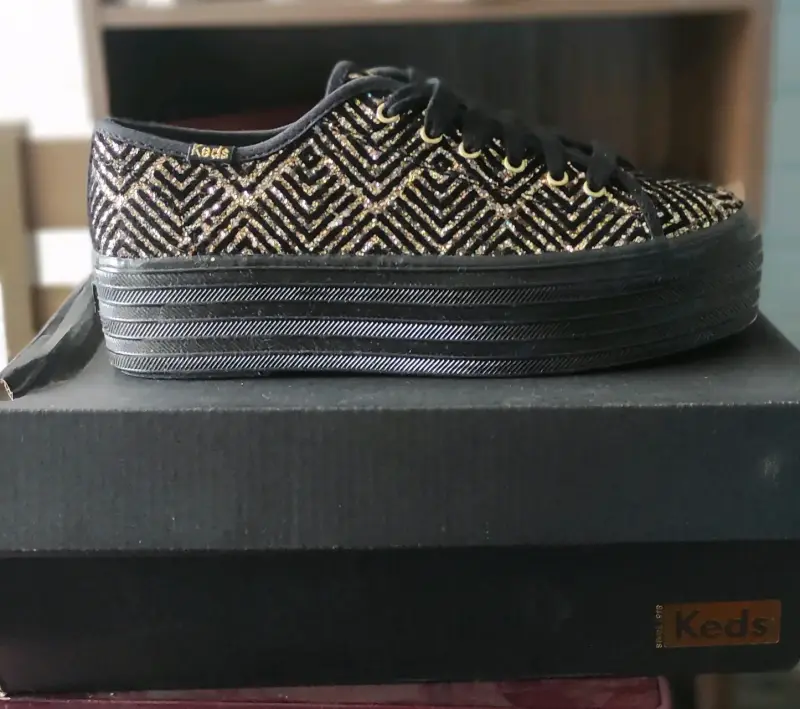 Zapatillas negras con brillo Keds - 2