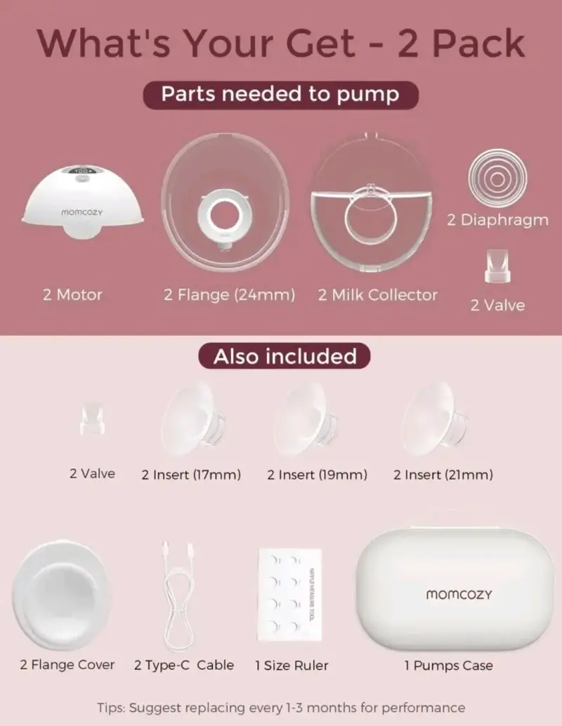 Extractor de leche Momcozy M5 Smart - 2