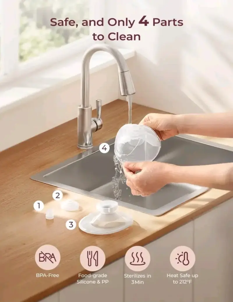 Extractor de leche Momcozy M5 Smart - 3