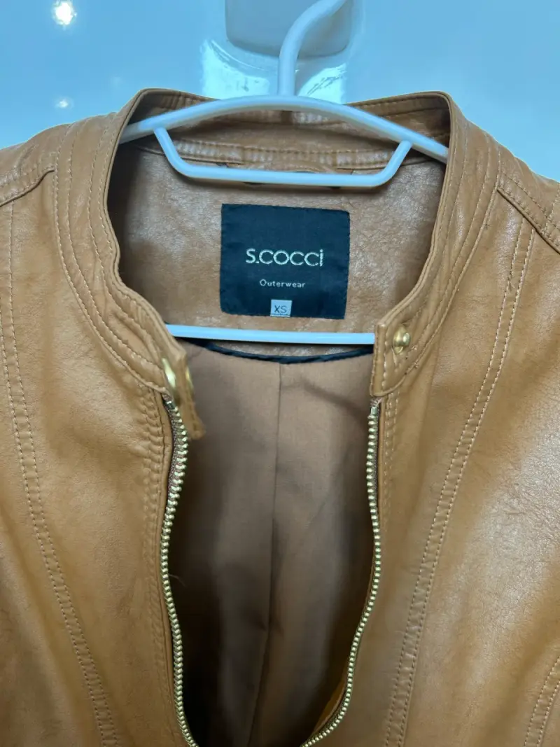 Chaqueta de cuero marrón - 3