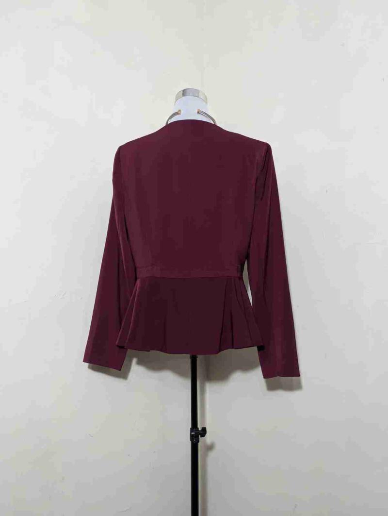 Blazer burdeos elegante - 2