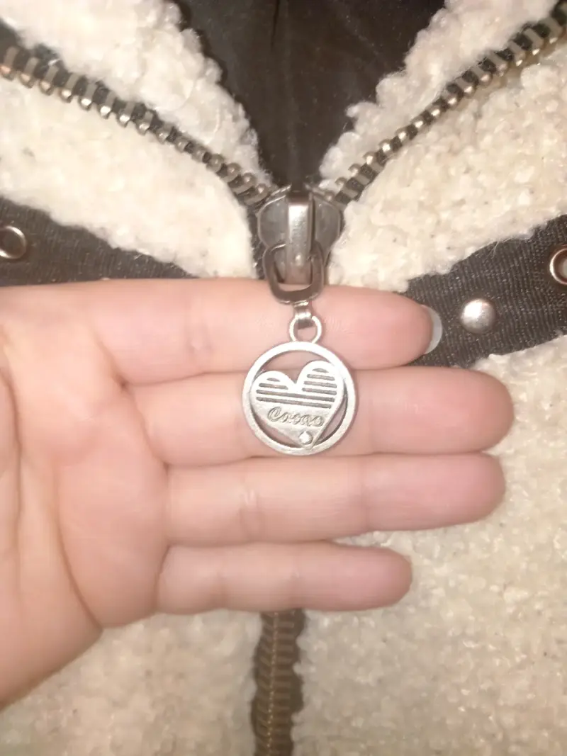 Chaqueta borreguillo blanca con cierre - 3