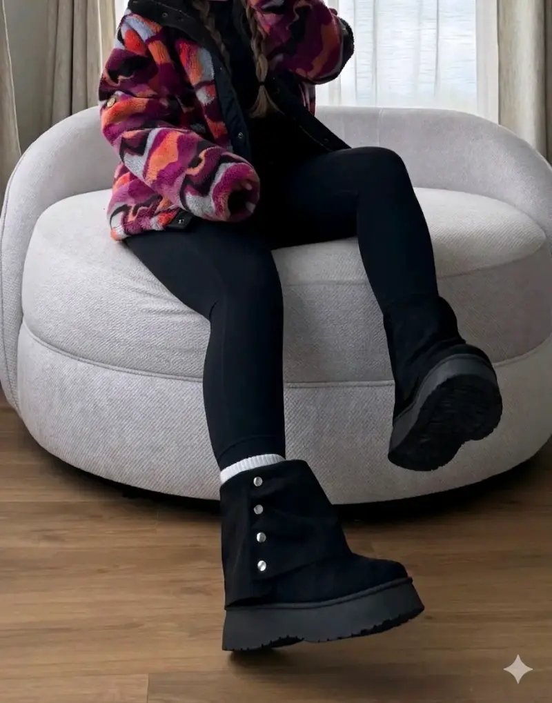 Botines negros con plataforma