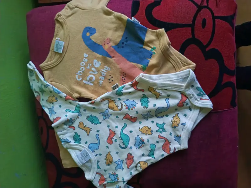 Pijama de bebé a rayas - 3