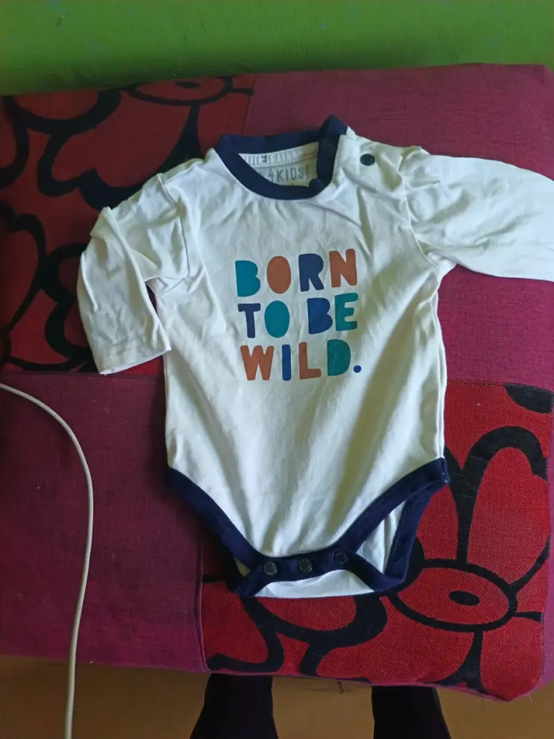 Pijama de bebé a rayas - 5