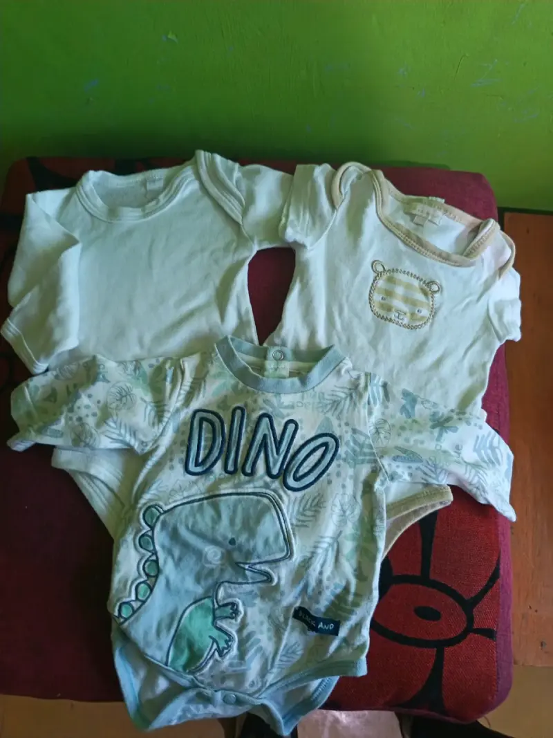 Pijama de bebé a rayas - 6