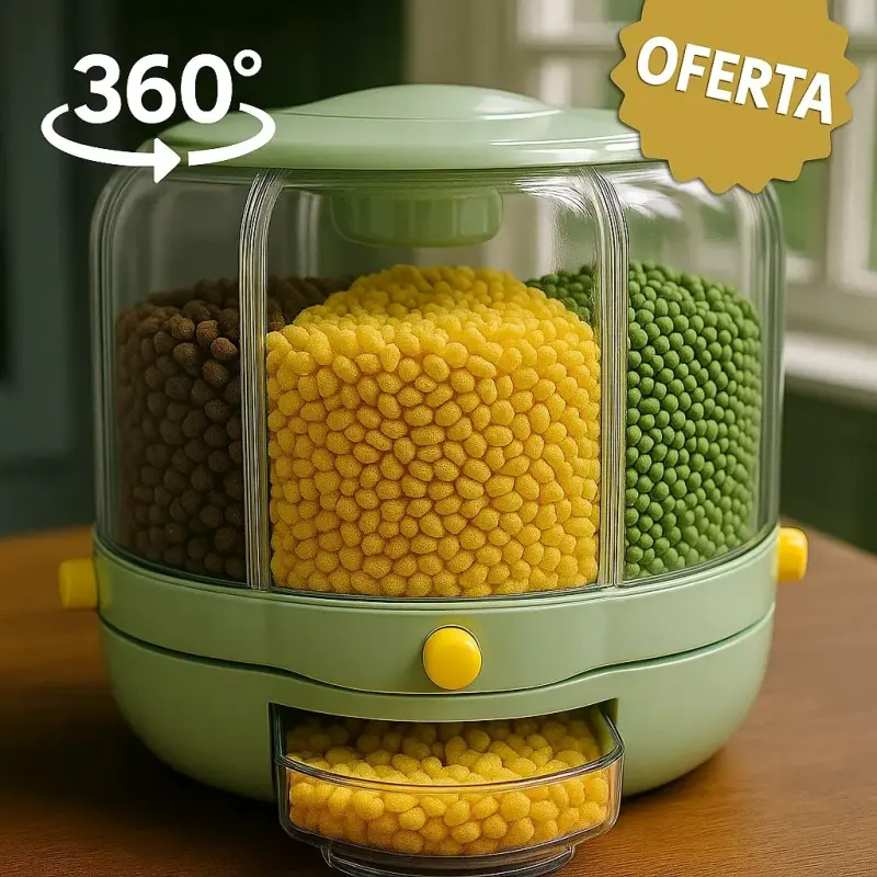 Dispensador de alimentos giratorio - 1