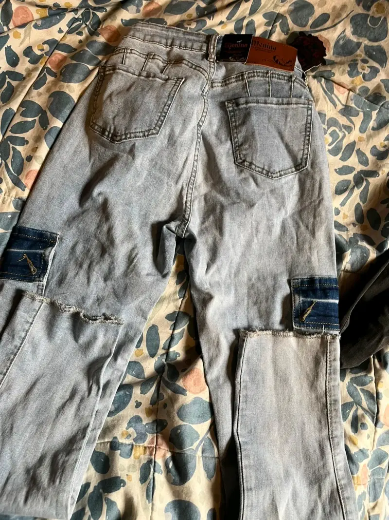 Jeans cargo gris - 2