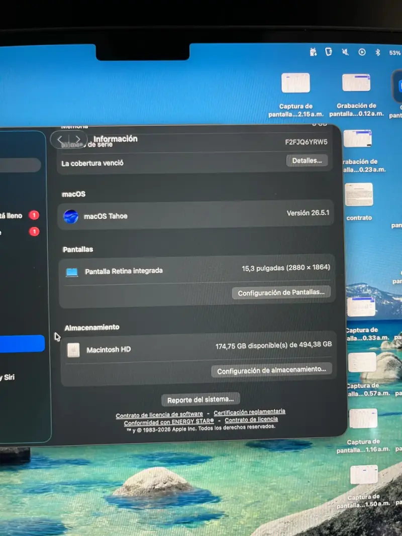 MacBook Air 15 pulgadas | 8GB 500GB - 5