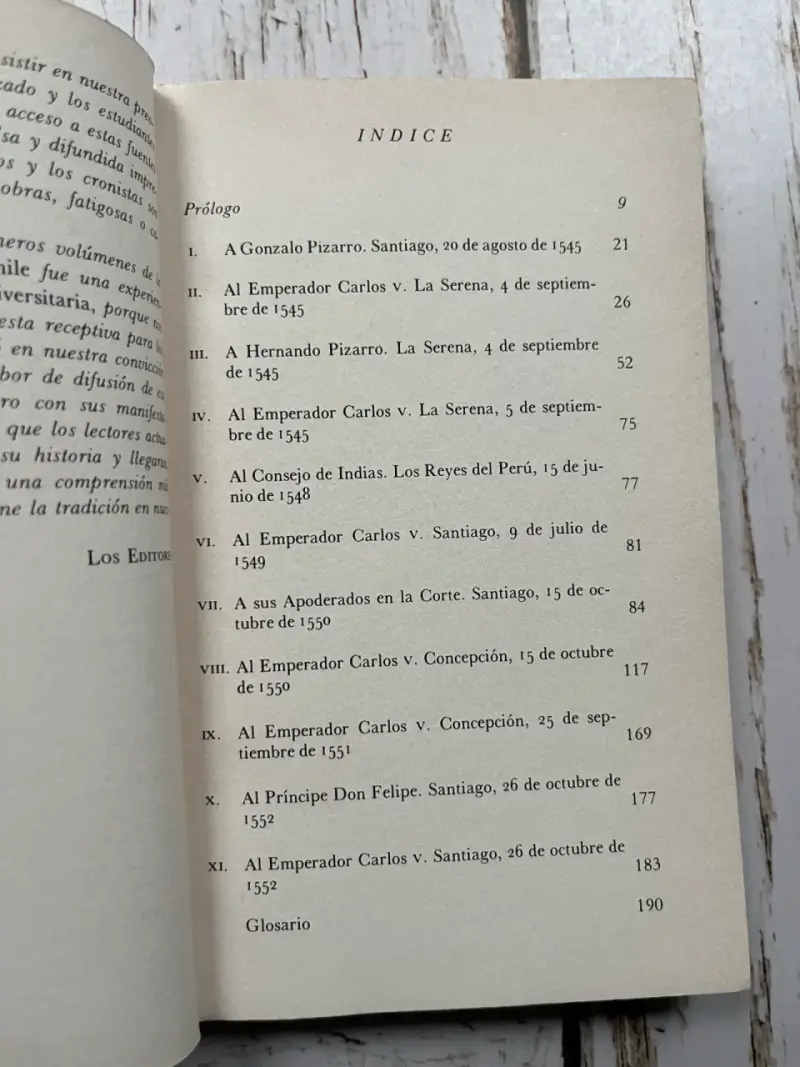 Libro Cartas de Relación Chile / Pedro de Valdivia - 4