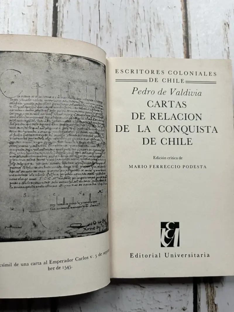 Libro Cartas de Relación Chile / Pedro de Valdivia - 5