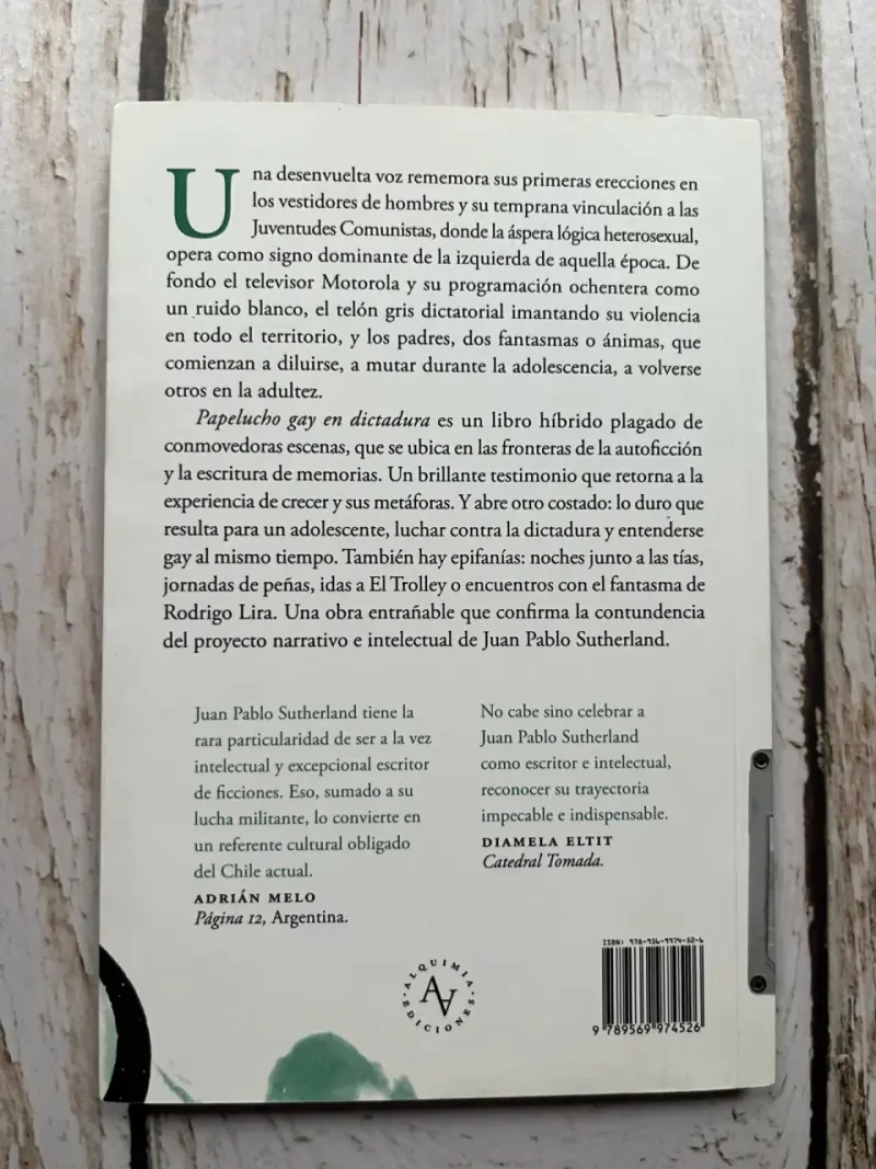 Libro Papeluco gay en dictadura - 3