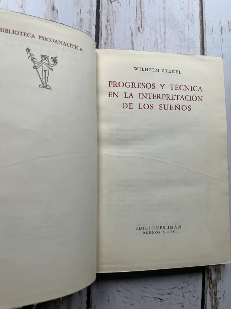 Progresos y Técnica de los Sueños / Wilhelm Stekel - 4