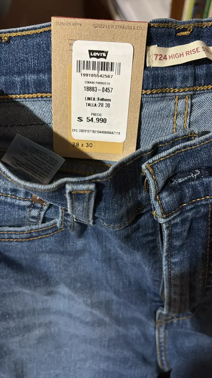 Jeans azul oscuro unisex - 4