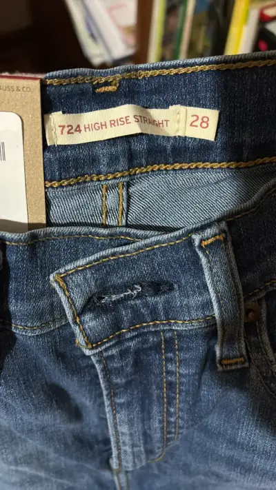 Jeans azul oscuro unisex - miniatura 5
