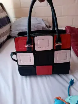 Cartera de mano cuadrada multicolor - 3