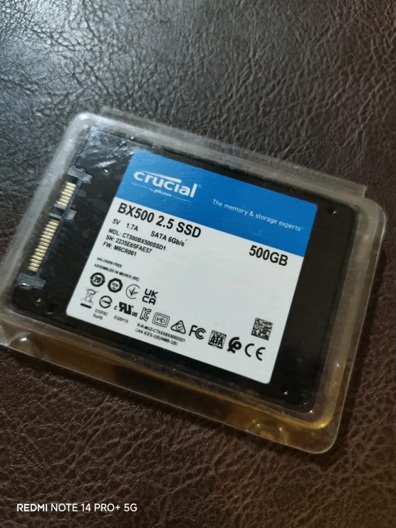 Unidad SSD Crucial BX500 500GB