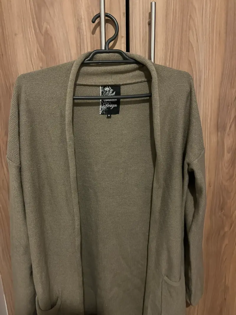 Cardigan beige mujer talla M - 1