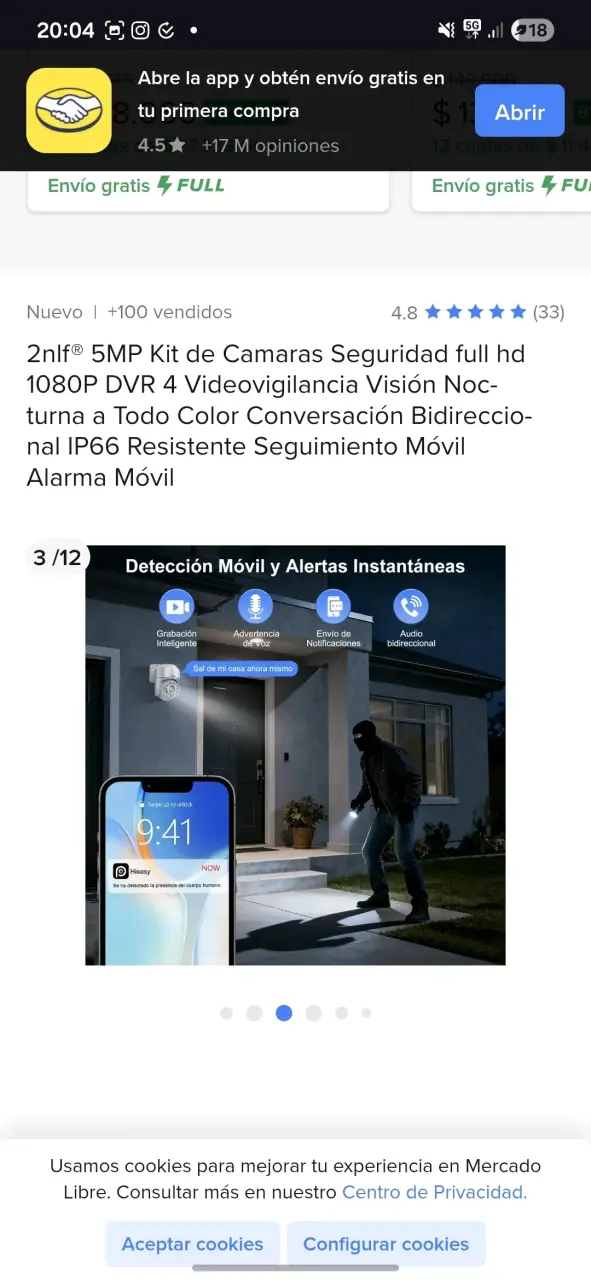 Kit DVR 4 Cámaras 5MP Seguridad - 2