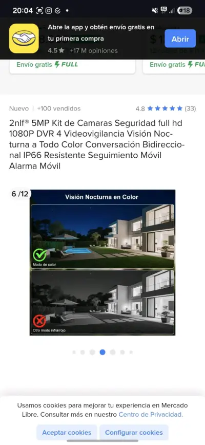 Kit DVR 4 Cámaras 5MP Seguridad - miniatura 5
