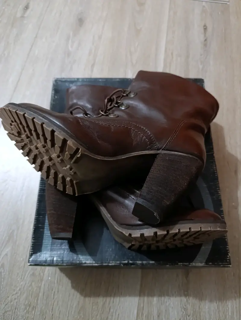 Botines de tacón marrones N°39 forro Chiporro - 2