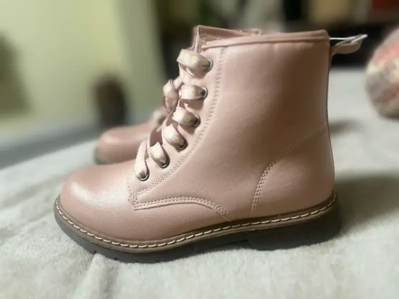 Botas rosadas con forro interior - 5