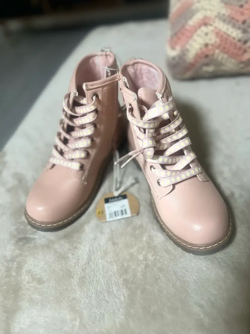 Botas rosadas con forro interior - 6