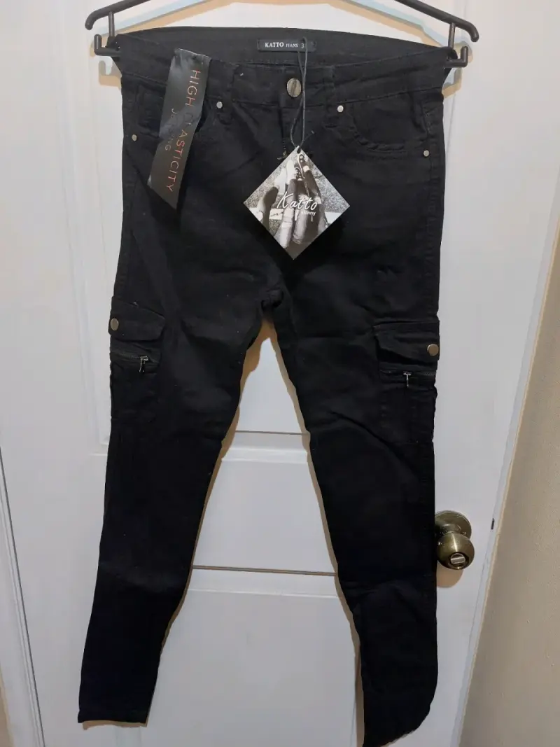 Jeans negros alta elasticidad