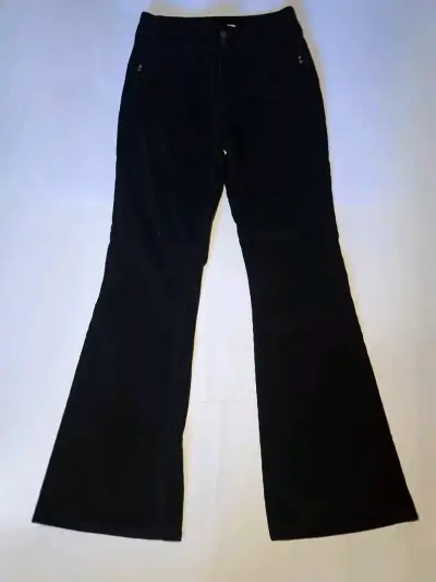 Pantalón acampanado negro - miniatura 1