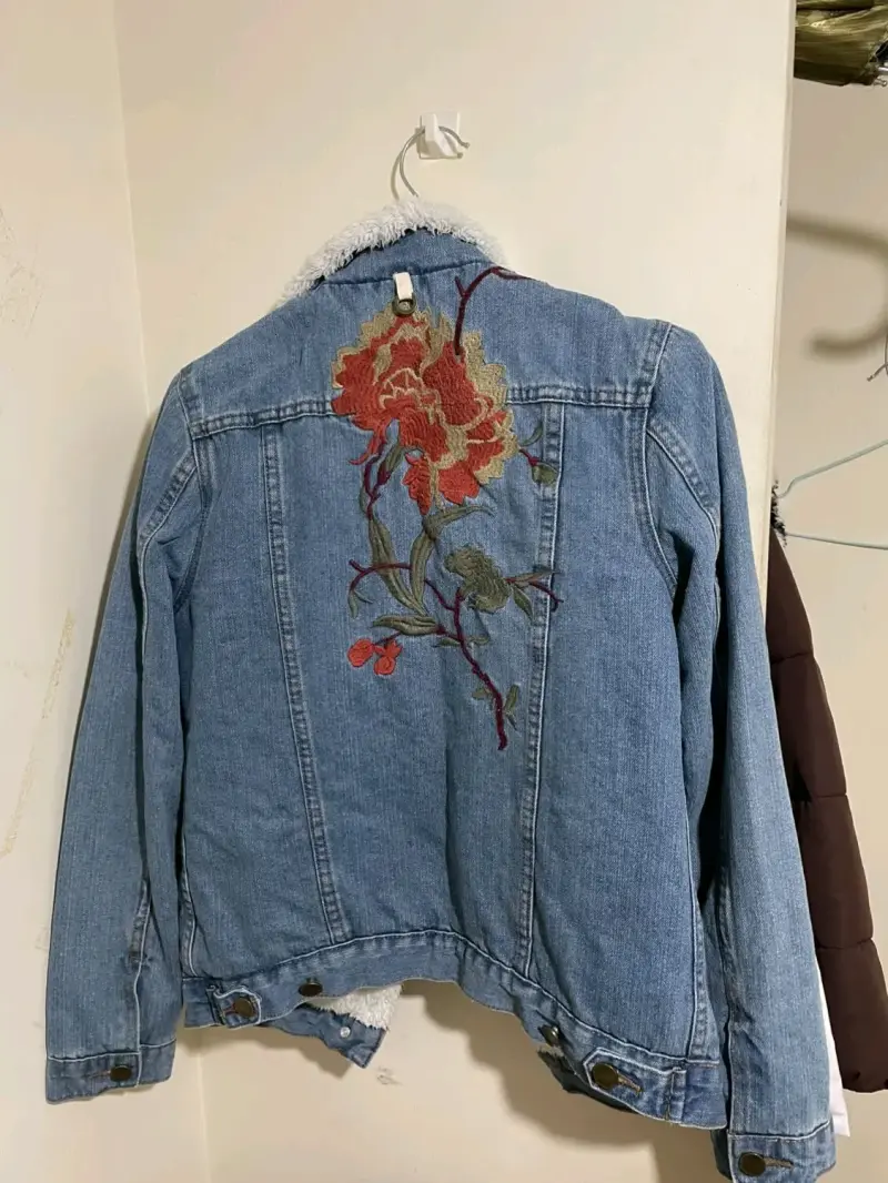 Chaqueta denim con forro polar - 4