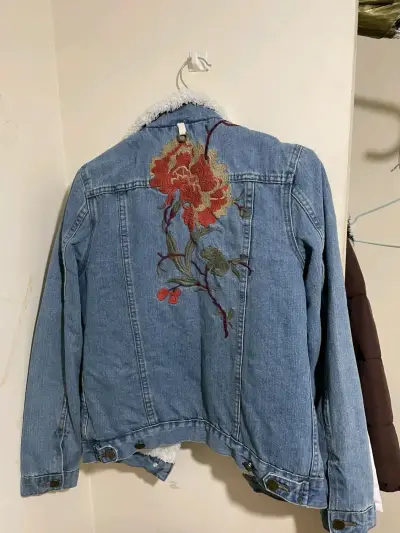 Chaqueta denim con forro polar - miniatura 4