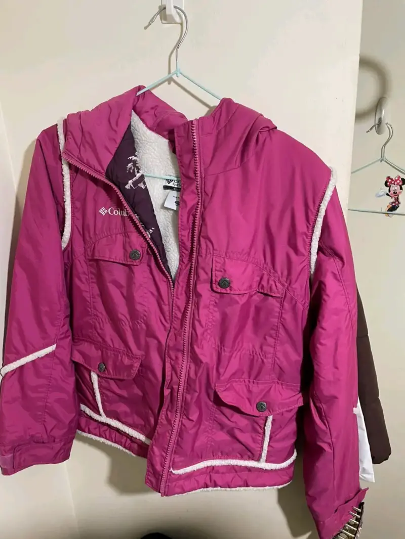 Parka rosa para niña Columbia - 1
